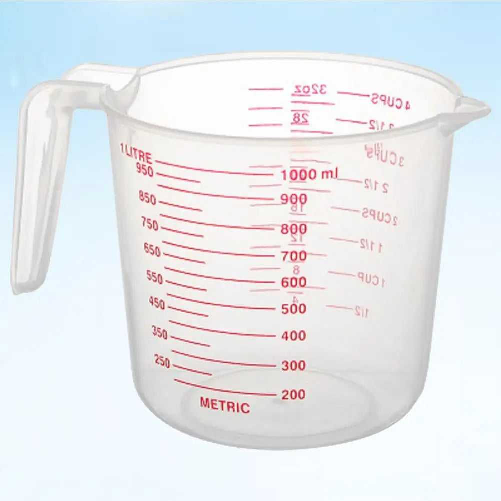 3 Pcs Measuring Cups Kitchen Tools Plastic Baking Measuring Cup Liquid Container Graduations Dry Ingredients