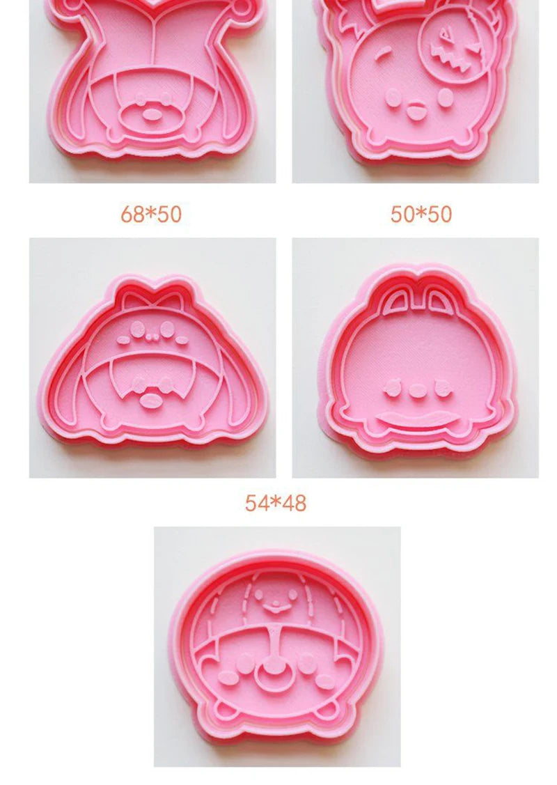 Disney Mickey Halloween Cookie Cutter Cute Anime Figure Biscuit Mould Candy Mold DIY Reusable Press Embosser Model Baking Tools