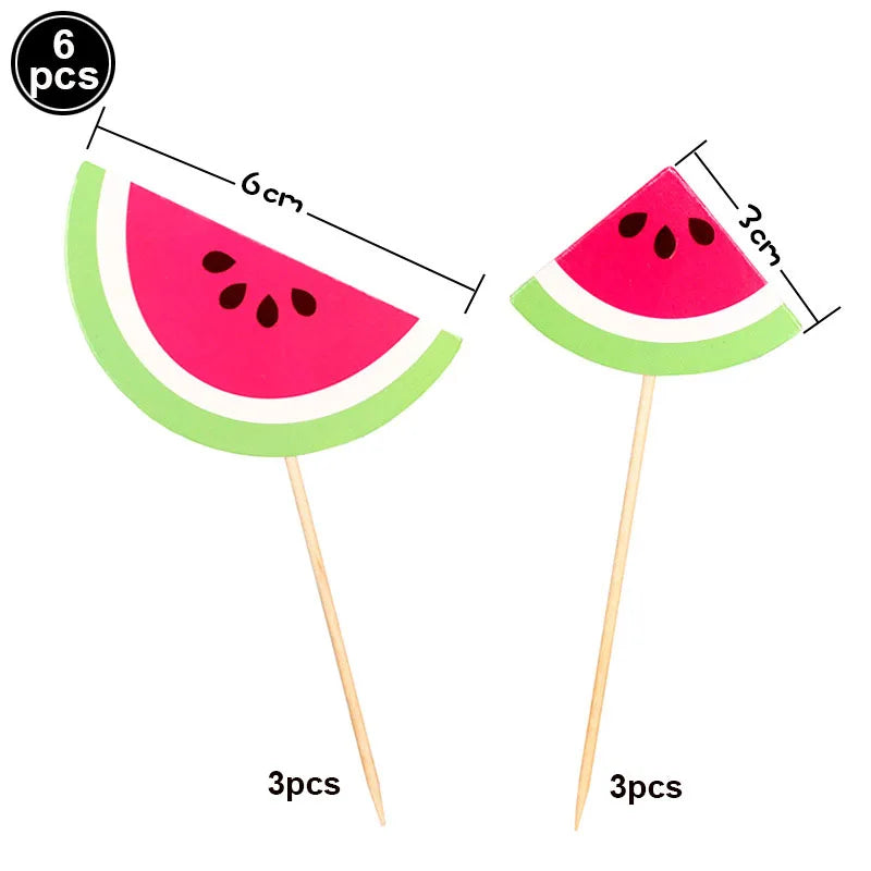 One in a Melon Cupcake Topper Baby Kids 1st Birthday Party Cake Decor Watermelon Themed Party Supplies Baby Shower Girl Birthday