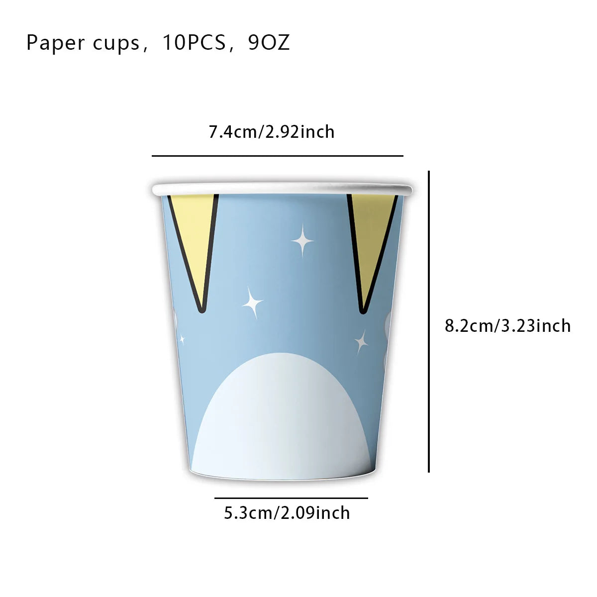 Cartoon Animation Bluey Theme Birthday Party Supplie Disposable Tableware Paper Plate Paper Cup Tissues Baby Shower Decor Supply