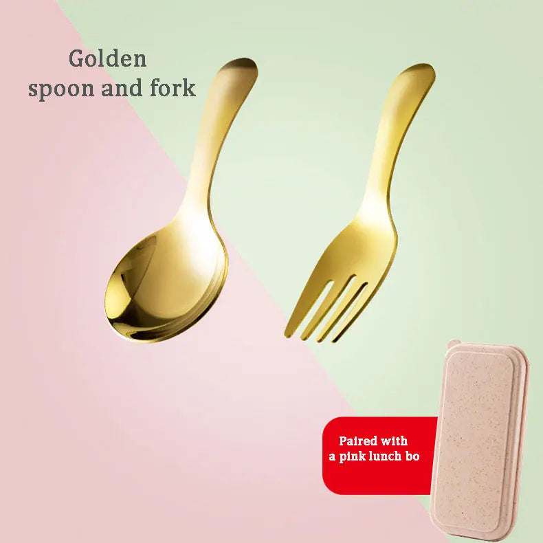 Outdoor Tourism 304 Stainless Steel Portable Tableware, CHILDREN&