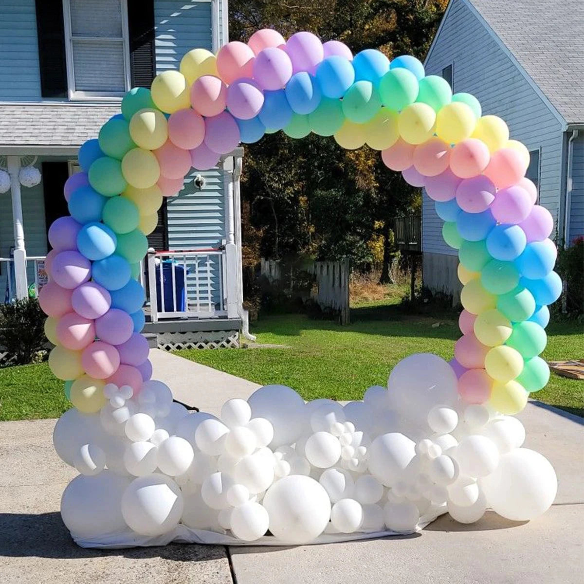 Plastic Balloon Arch Ring DIY Wreath Frame Holder Circle Ballon Stand Column Base Baby Shower Wedding Birthday Party Decor Kids