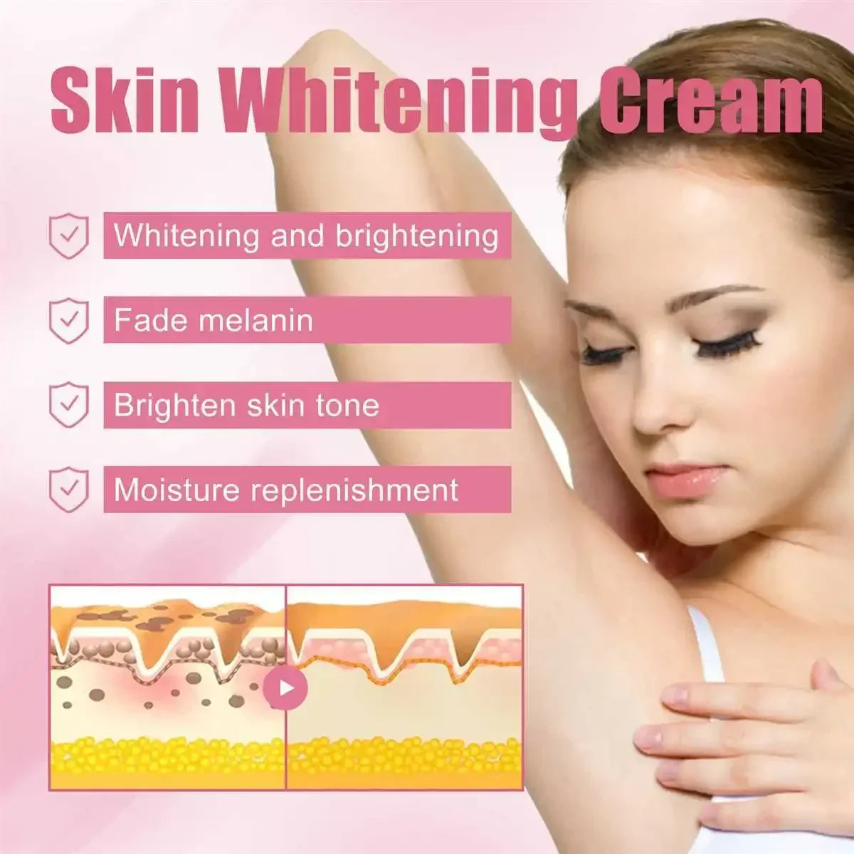 Wholesale 100% Natural Brighten Underarm Knee Whitening Milk Drin Dessert Cake Edible Baking Ingredients Ice Tools