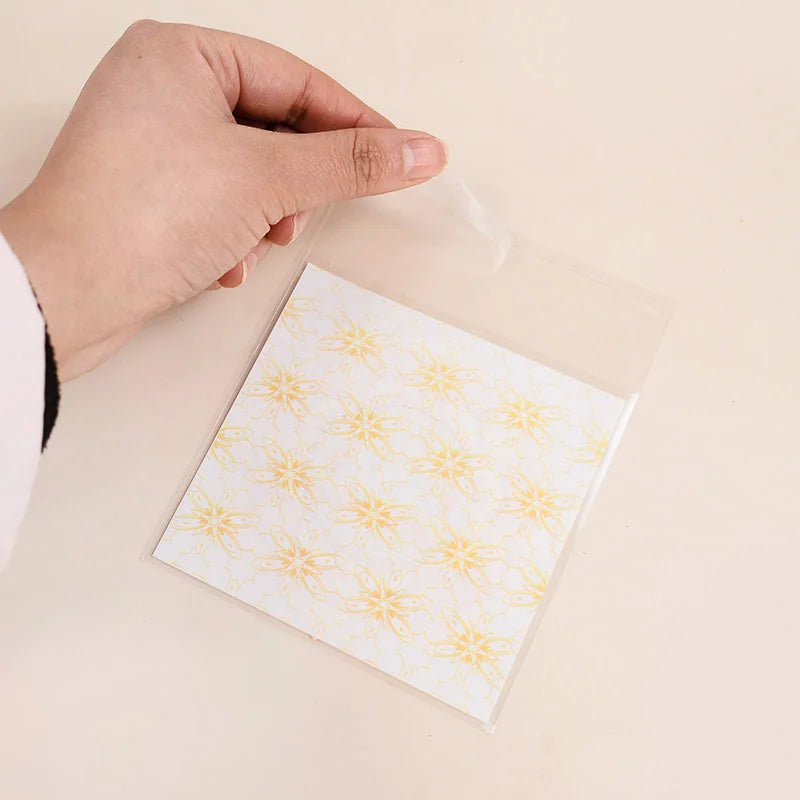 100Pcs Eid Mubarak Candy Cookie Bag Plastic Moon Star Gift Baking Packing Bags 2025 Muslim Islamic Party Supplies Ramadan Kareem