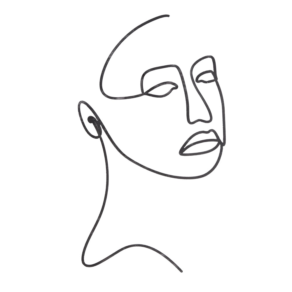 Acrylic Minimalist Art Lady Face Cake Topper Wedding Sexy Woman Girl Happy Birthday Cake Topper Party Supplies Cake Decorations