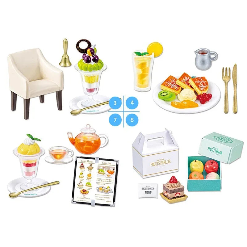 Genuine Goods in Stock Re Ment Fruits Parlor Cake Fruit Tea Dessert Miniature Scene Prop Decoration Supplies Birthday Gift
