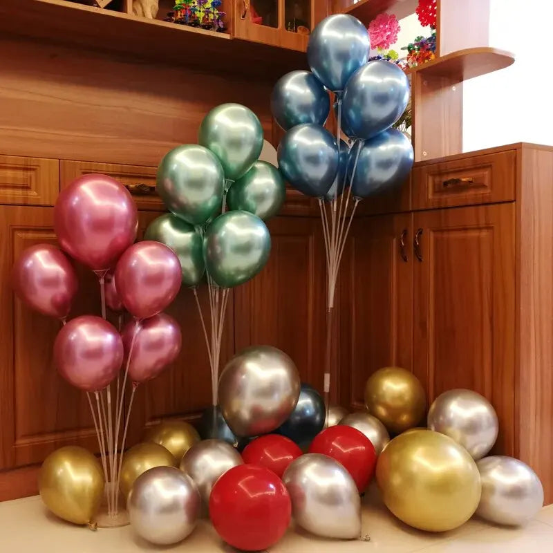 Balloon Stand Stick Tubes – Balloon Holder & Support for Birthday & Wedding Party Decorations