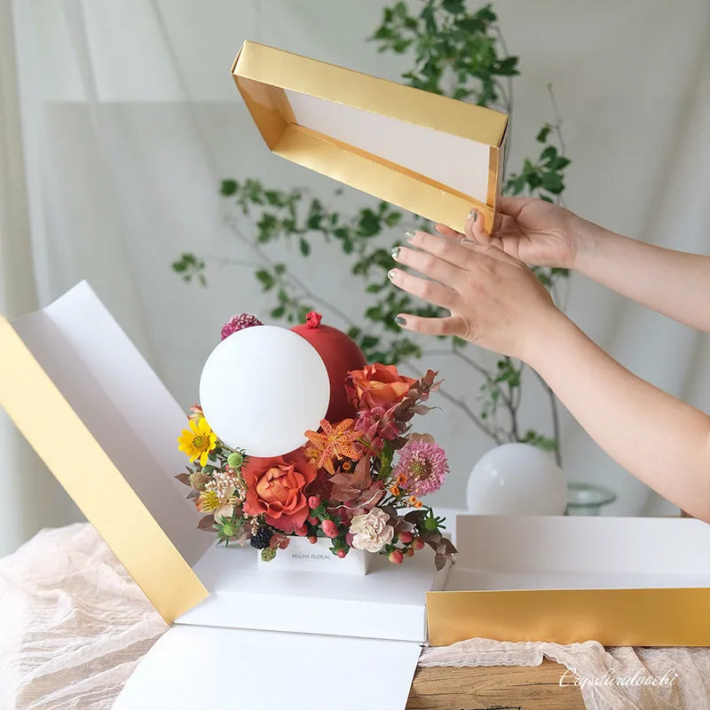 5pcs Birthday Cake Proposal Box Suprise Box Cardbaord Paper Gift Box Party Decoration Gift Present Wrapping Packaging Supplies