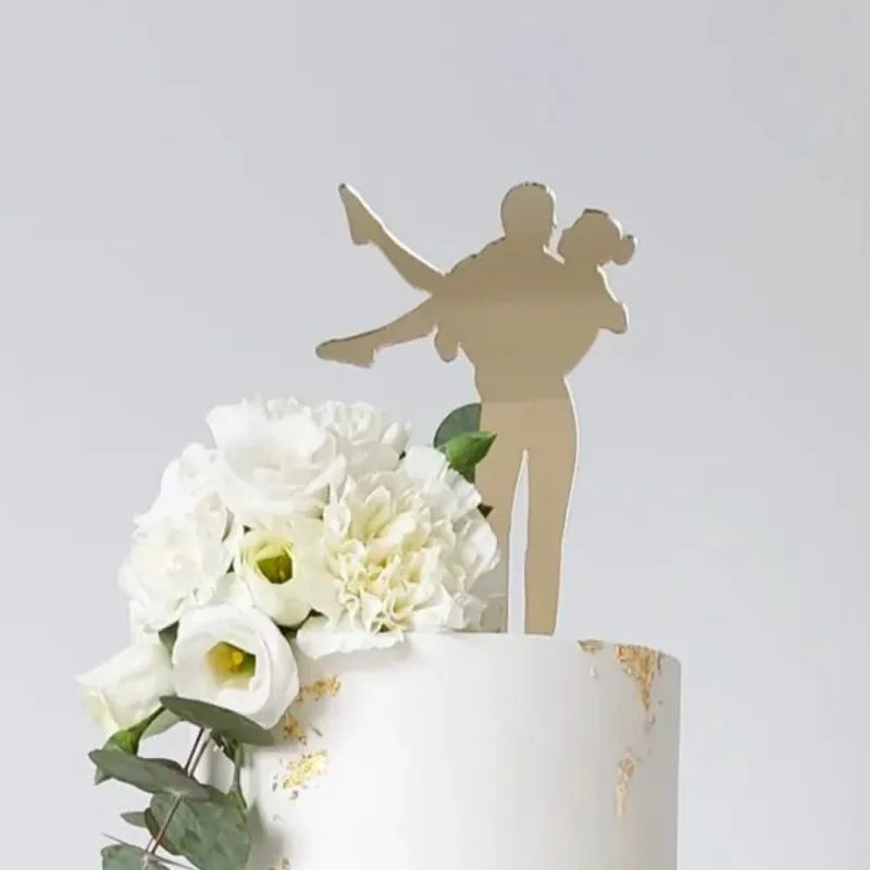 INS 15 Styles Mr&mrs Wedding Party Cake Topper Black Acrylic Wedding Scene Cake Supplies for Wedding Party Cake Decorations 2024