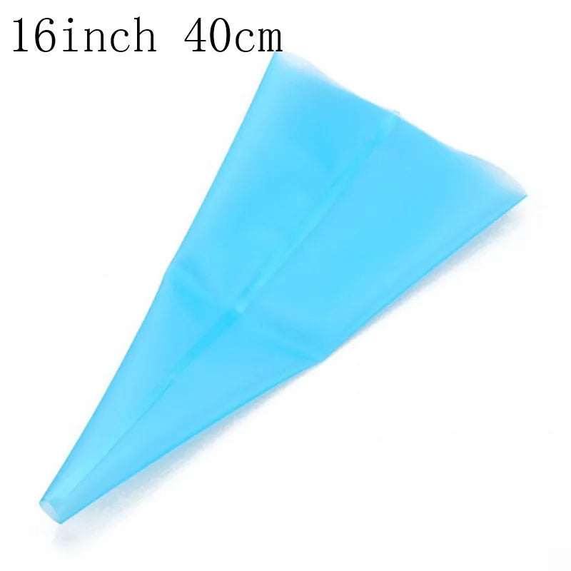 4pcs Silicone Piping Bags with Nozzles – Reusable Icing Bags for Cake Decorating & Pastry Cream