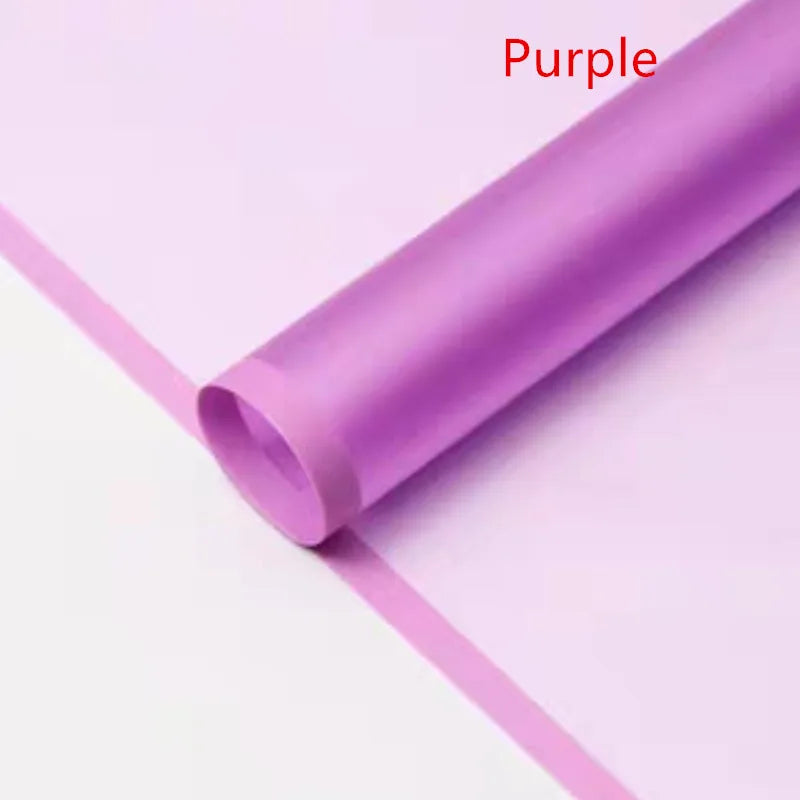 5sheets Half Transparent Flower Wrapping Paper Korean Style Gift Grinding Edge Rose Packing Florist Bouquet Wrapping Material