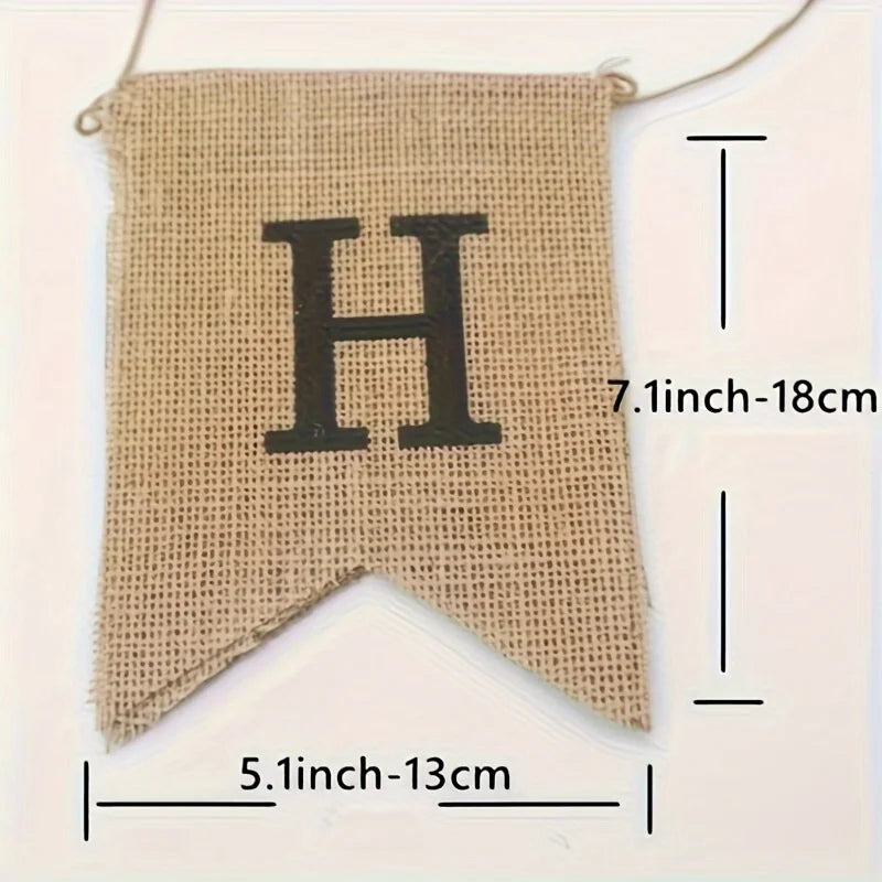 Linen birthday banners are suitable for birthday parties, party decorations, party decorations, and easy installation