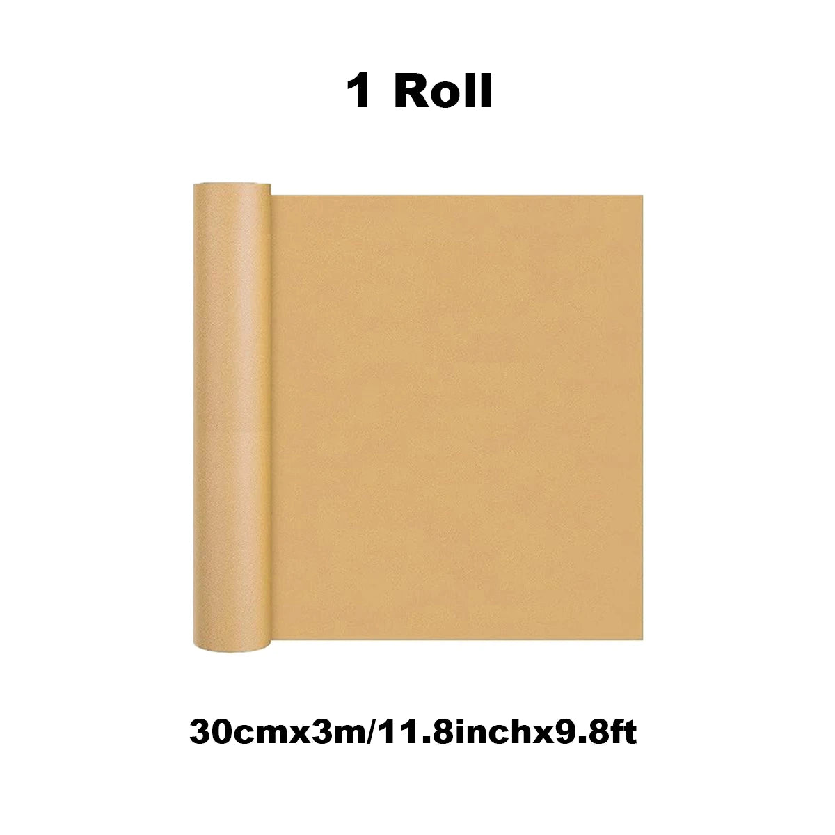 Kraft Paper Roll – Brown Wrapping Paper for Gifts, Crafts, Shipping & Floor Covering (100% Recycled)