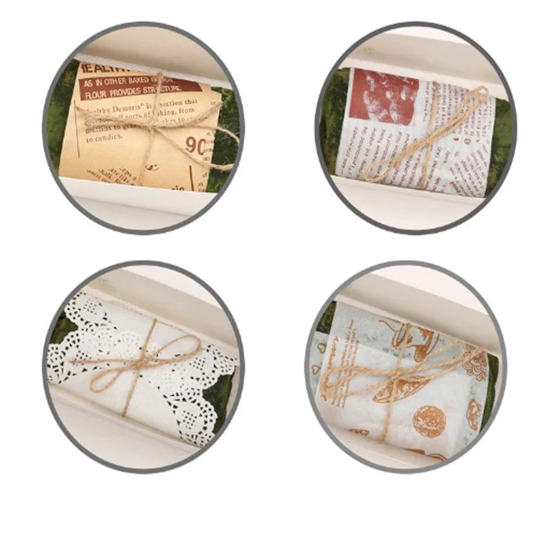 50pcs Kraft Paper Cake Boxes with Window Thank You for Bakery, Pastries, Dessert,Cookies Gift Boxes Packaging Party Supplies