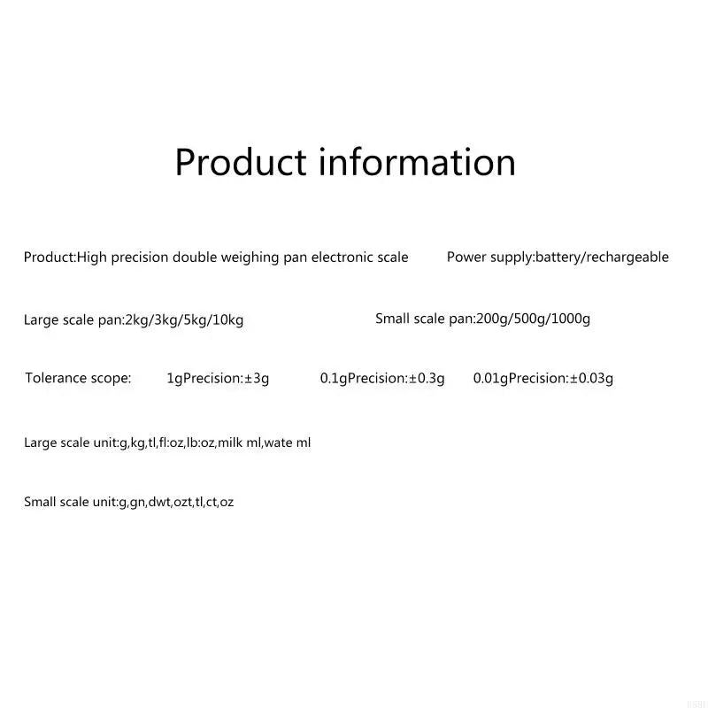 E5BE Dual Platform digital Kitchen & Scale Tare Clear Backlight Dispaly for Smart Counting for Food Ingredients Baking