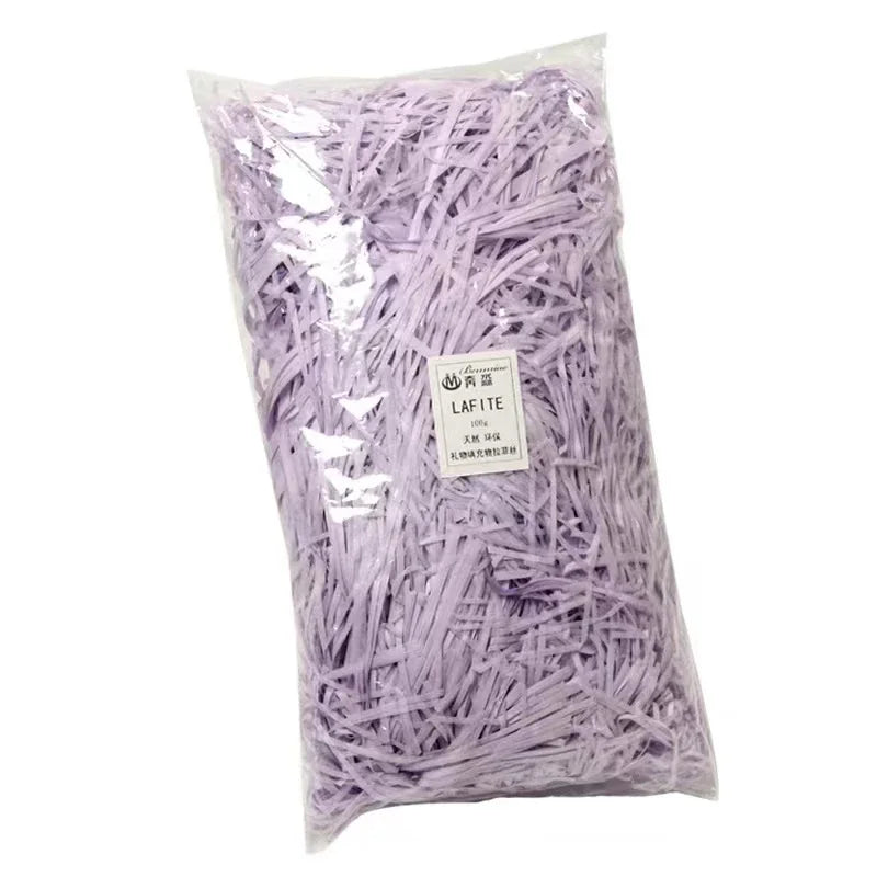 20g/50g Glitter Raffia Paper Shreds – Decorative Filler for Gift Packing, Baskets & Christmas Hampers