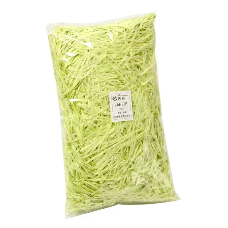 20g/50g Glitter Raffia Paper Shreds – Decorative Filler for Gift Packing, Baskets & Christmas Hampers