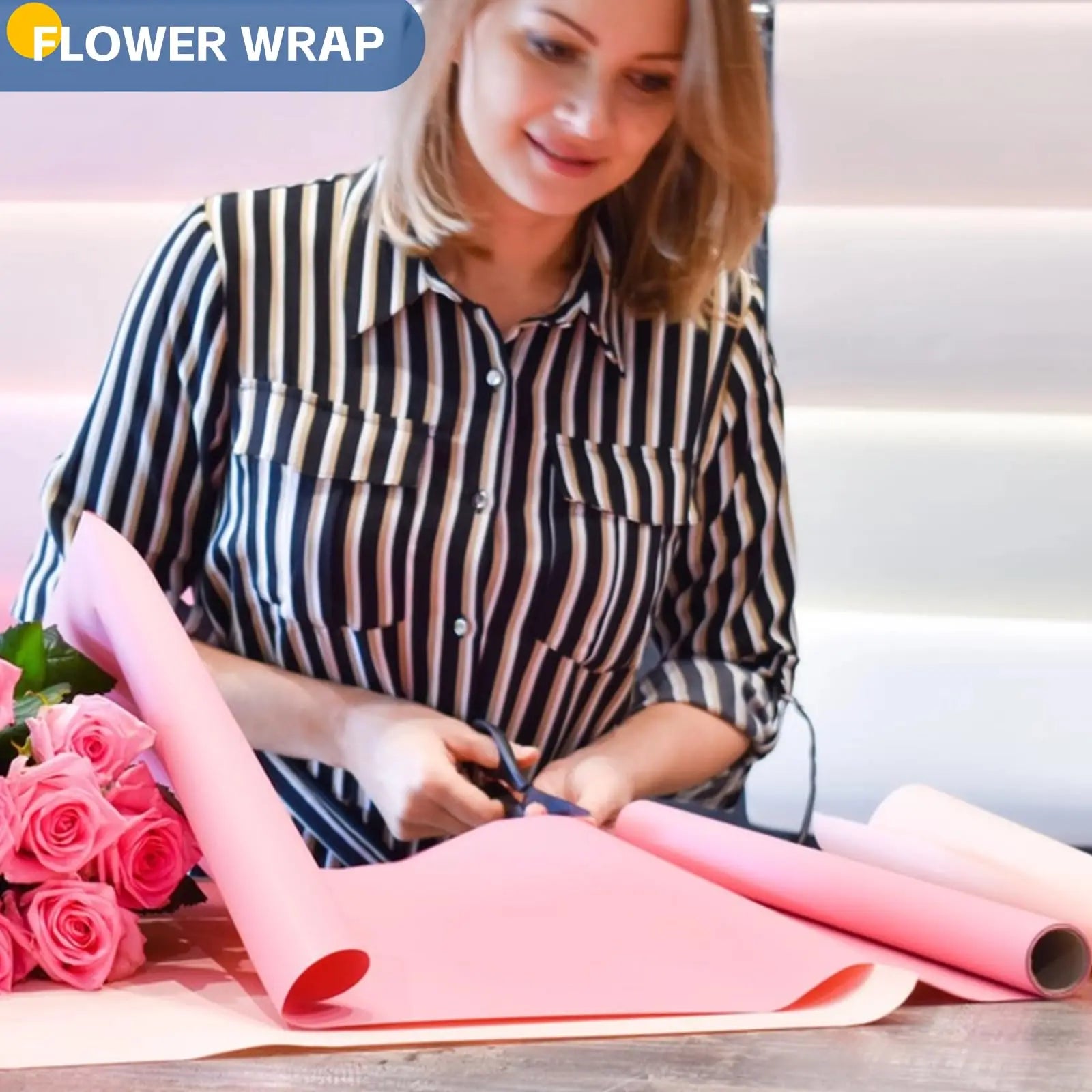 Kraft Paper Roll – Brown Wrapping Paper for Gifts, Crafts, Shipping & Floor Covering (100% Recycled)