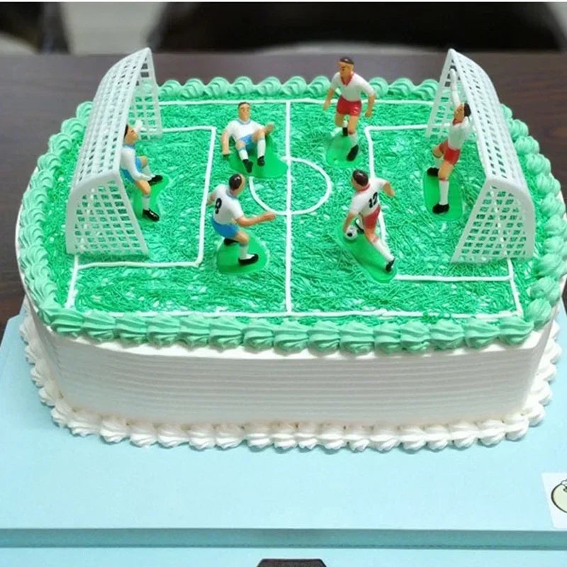 9Pcs/Set Soccer Football Basketball Kids Cupcake Decoration Cake Topper Happy Birthday Baby Children Party Decor Party Supplies