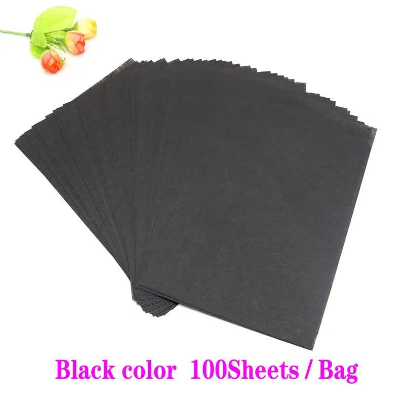 100 Sheets/bag 21X14cm Colorful Tissue A5 Wine Wrapping Papers DIY Folding Craft Paper Party Wedding Home Decor Packing Supplies