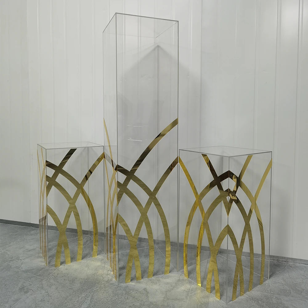 Event Decoration Supplies Window Plinth Props Round Cylinder Pedestal Stand Cake Cylindrical Dessert Table for Wedding