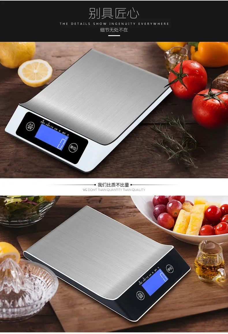 Digital Cooking Scale Multi-Function LCD Screen Auto Off Feature for Baking Special Grade Rice Ingredients