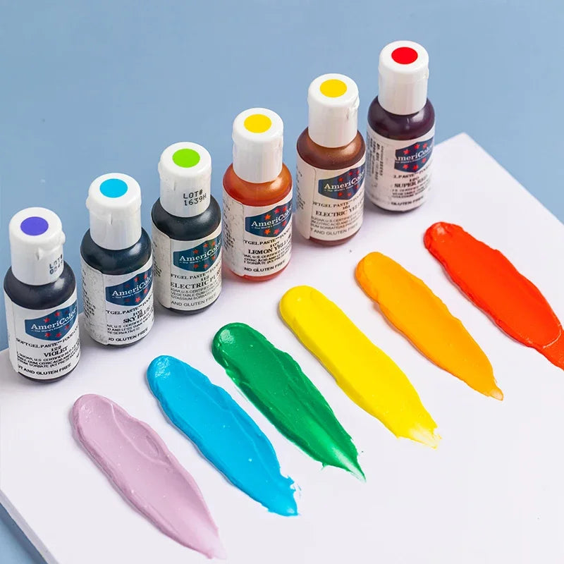 21g American Americolor Natural Food Coloring Fondant Cream Cake Macaron DIY Kitchen Baking Supplies Pastry Decorating Tools