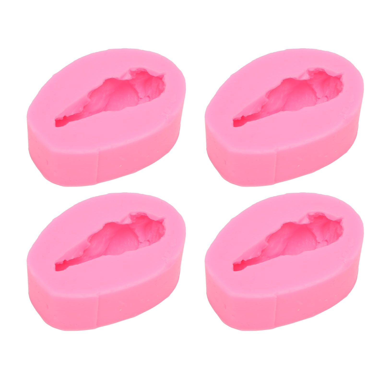 4 Pcs Silicone Mold Drumstick Shape Fondant Silicone Mold Chocolate Cake Decorating Mold DIY Pastry Baking Mold