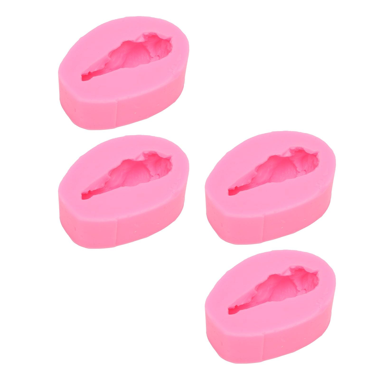 4 Pcs Silicone Mold Drumstick Shape Fondant Silicone Mold Chocolate Cake Decorating Mold DIY Pastry Baking Mold