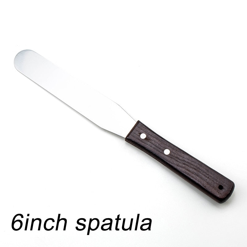 Premium Wooden Handle Icing Spatula
