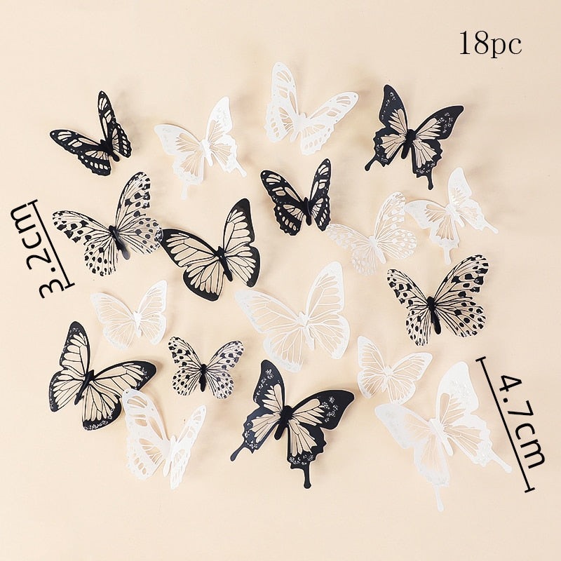 Butterfly Cake Toppers – 3D Decorative Picks for Birthday, Wedding & Party Cakes
