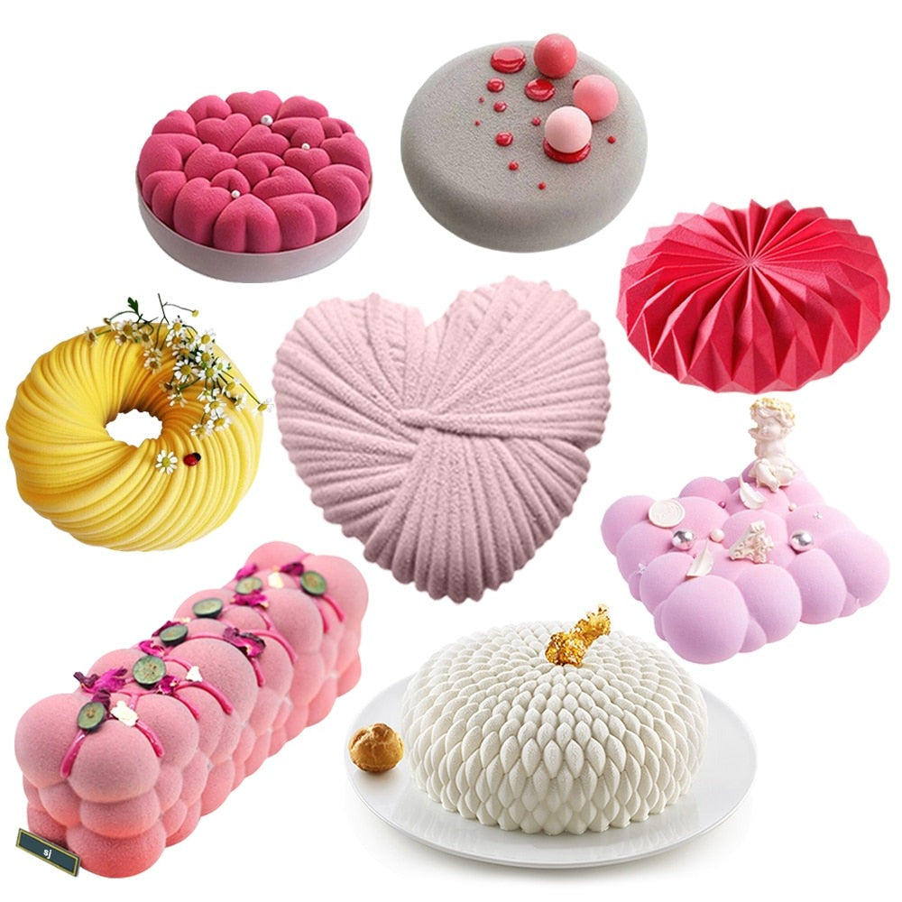 Silicone Molds 3D Pillow Shaped Non-Stick Bake Cake Mould Diy