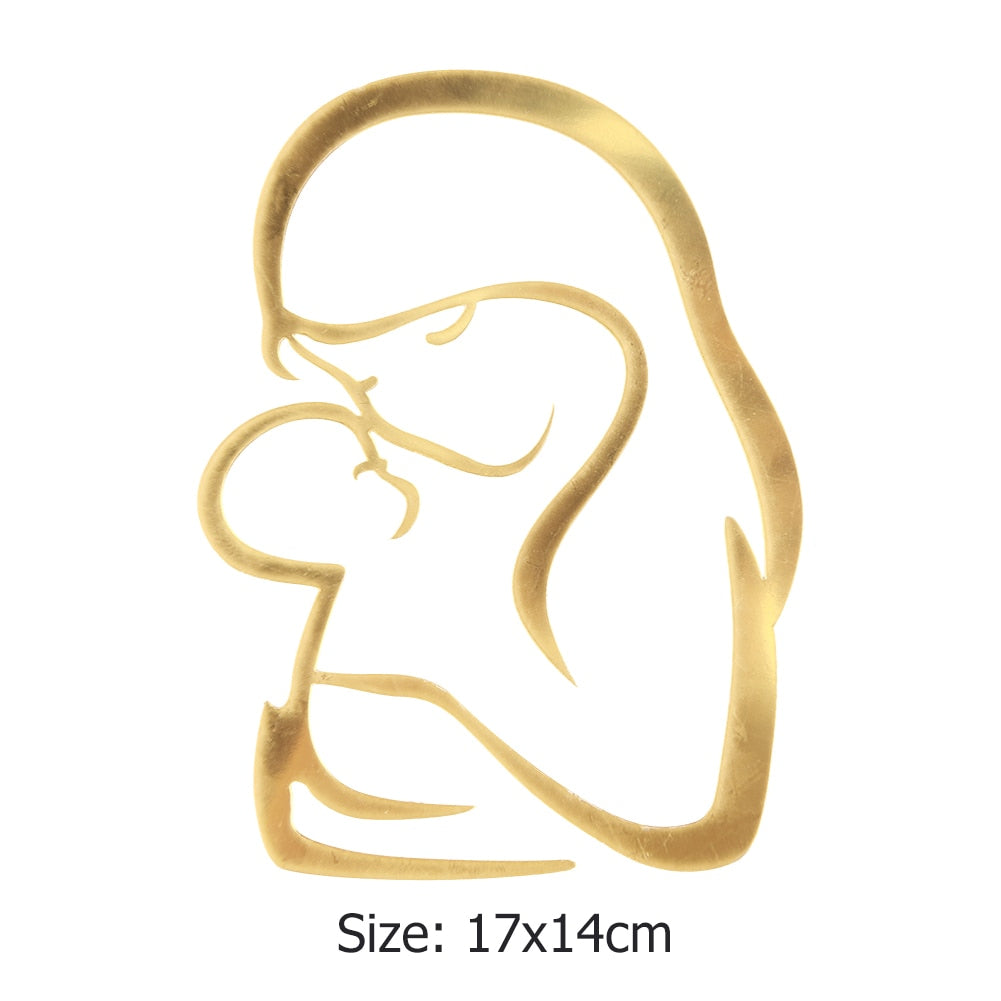 Artistic Outline Lady Face Birthday Cake Decoration