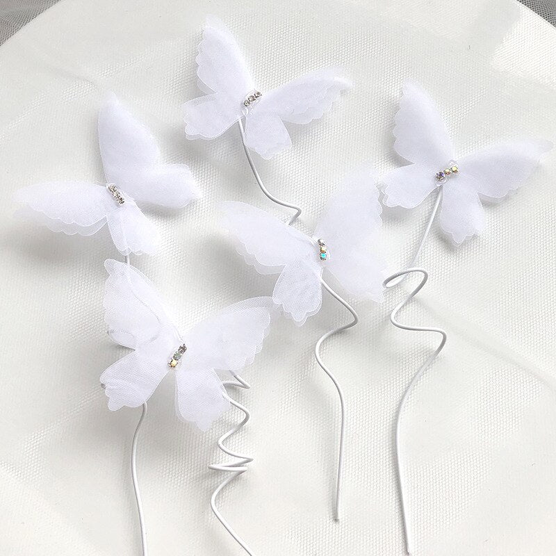 Butterfly Cake Toppers – 3D Decorative Picks for Birthday, Wedding & Party Cakes
