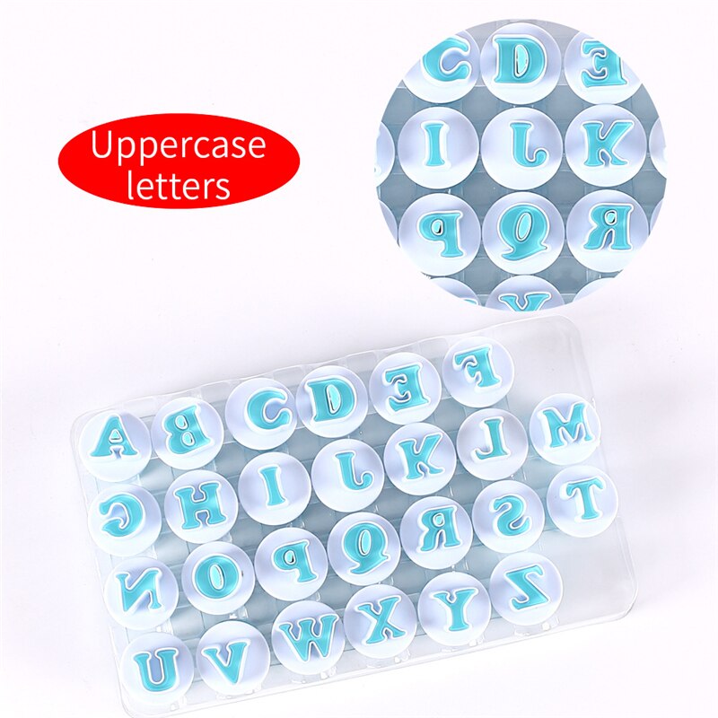 Baking Pastry Mold Letter Fondant Cookie Chocolate Biscuit Cutter Upper&Lowercase Alphabet and Number DIY Cake Decorating Tools