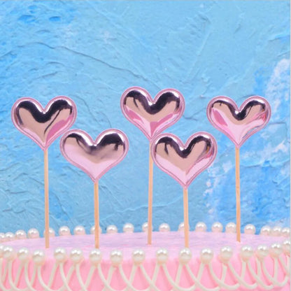 Cake Toppers Star Decorations PU Birthday Party Wedding Baby Shower Supplies Estrella De La Torta