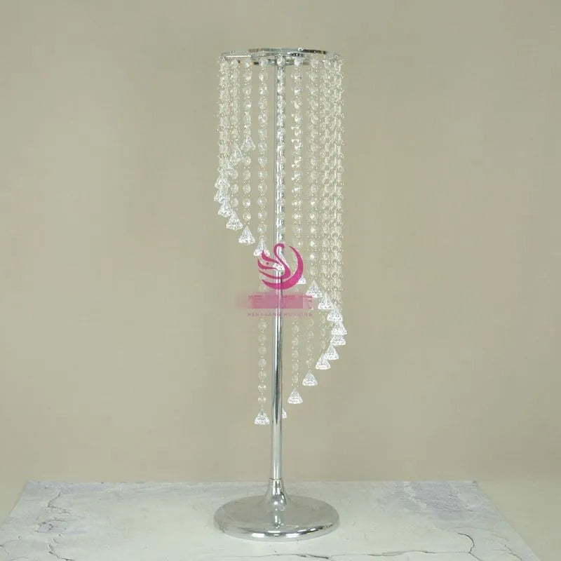 2Pcs/lot  Elegant Sparkling Crystal Clear Garland Chandelier Wedding Cake Stand Birthday Barty Supplies Decorations