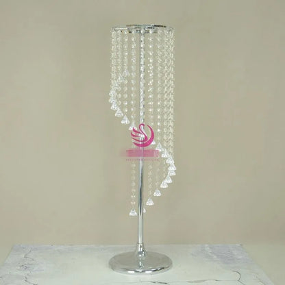 2Pcs/lot  Elegant Sparkling Crystal Clear Garland Chandelier Wedding Cake Stand Birthday Barty Supplies Decorations