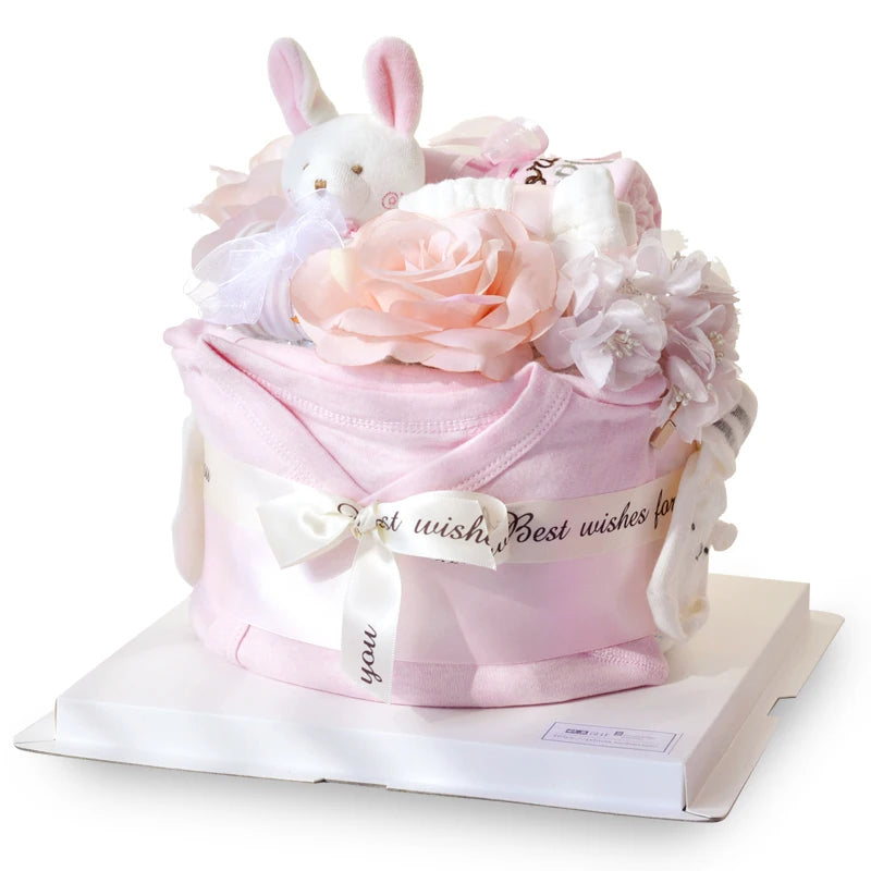 TT Baby Newborn Gift Box Diaper Diaper Cloth Cake Maternal and Child Supplies Newborn and One Month Old Baby Gift