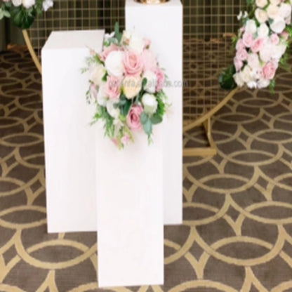 3pcs/set)Event Supplies decors back drop flower wall stand cake table wedding gold metal plinth flower stand AB0812