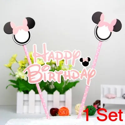 DIY Birthday Cake Candle Mickey Mouse Party Supplies Candle 0 1 2 3 4 5 6 7 8 9 Anniversary Cake Numbers Age Candle Decoration