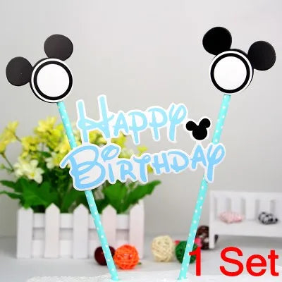 DIY Birthday Cake Candle Mickey Mouse Party Supplies Candle 0 1 2 3 4 5 6 7 8 9 Anniversary Cake Numbers Age Candle Decoration