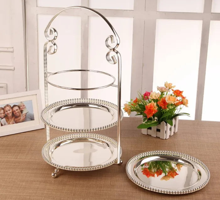 Modern wedding supplies cake stand tool cake stand  dessert tray crystal pendants cake pan rack wedding decoration DGP015