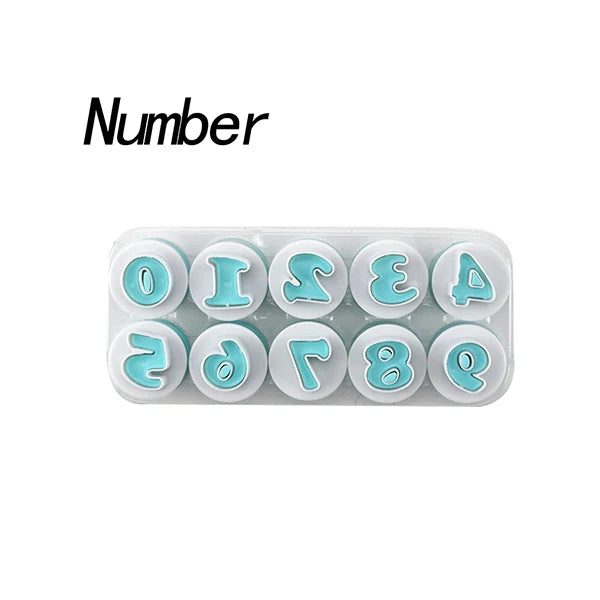 26pcs Push Easy Mini Upper&amp;Lowercase alphabet letter Cookie Cutter Cake pops Baking Mold fondant cutter cake decoration tools