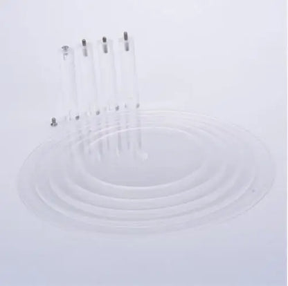 1piece 5 acrylic Tier Candy Fruits Cakes Desserts Plate Stands Cupcake Fruit Plate Stand for Wedding Party Birthday Supplies