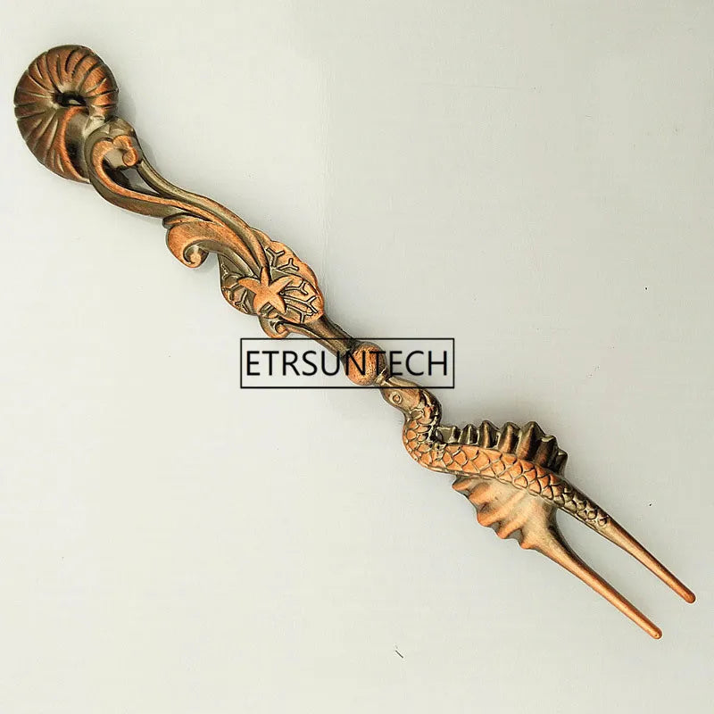 100pcs Retro Conch Shell Fruit Fork Coffee Dessert Cake Fruit Vintage Forks Restaurant Kitchen Tableware Supplies