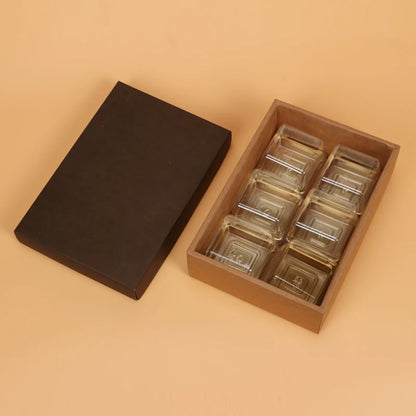 200 Pcs kraft paper gift box wedding Party birthday cake candy Cookies chocolate Simple kraft paper box gift Packaging supply