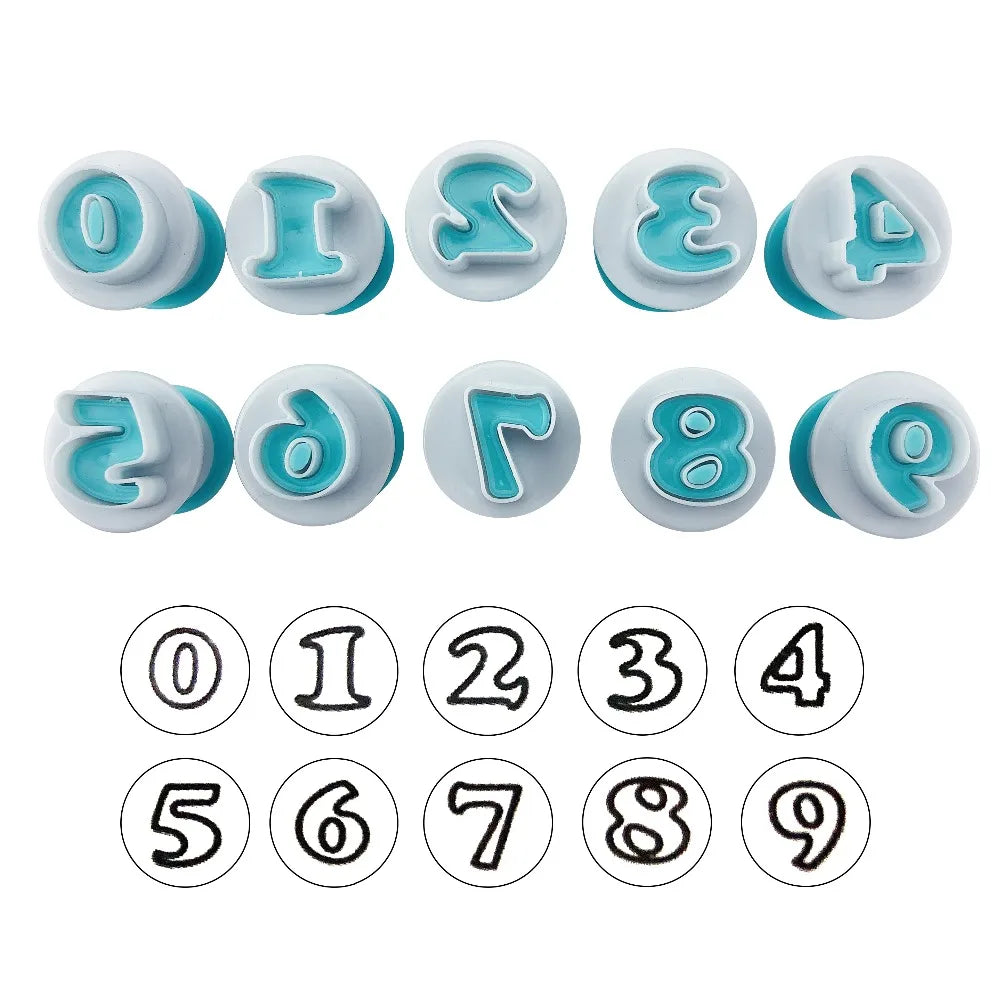26pcs Push Easy Mini Upper&amp;Lowercase alphabet letter Cookie Cutter Cake pops Baking Mold fondant cutter cake decoration tools