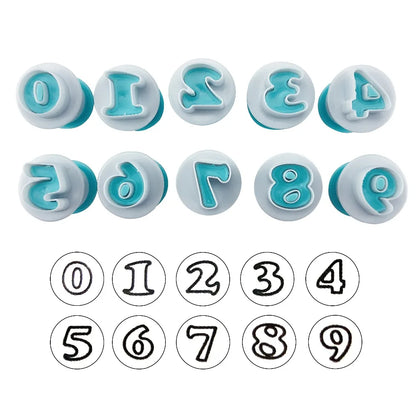 26pcs Push Easy Mini Upper&amp;Lowercase alphabet letter Cookie Cutter Cake pops Baking Mold fondant cutter cake decoration tools