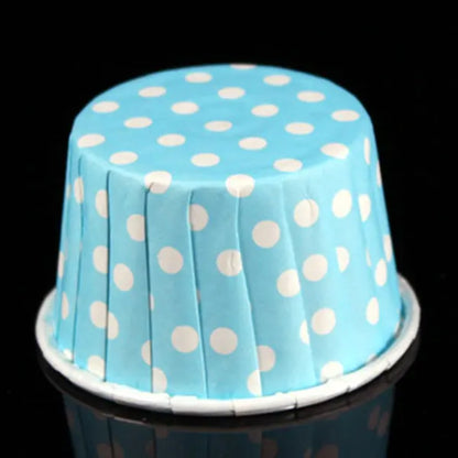 45*35mm Round Polka Dot Paper Cupcake Muffin Cases Baking Cups Various Colours for baby shower party favors Paper Party Supply